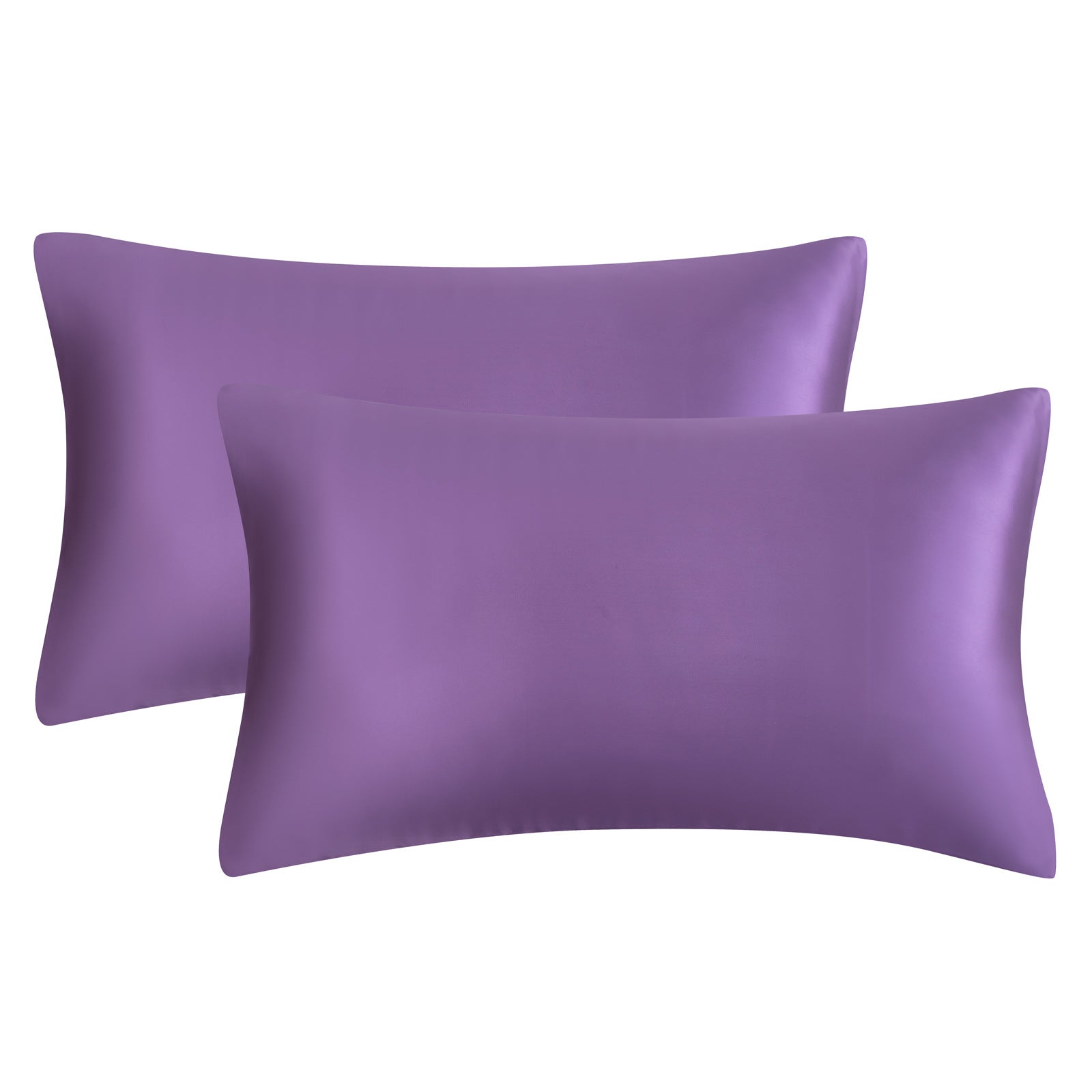 Solid Color Satin Imitation Silk Pillowcase - Calm Cloud Bedding